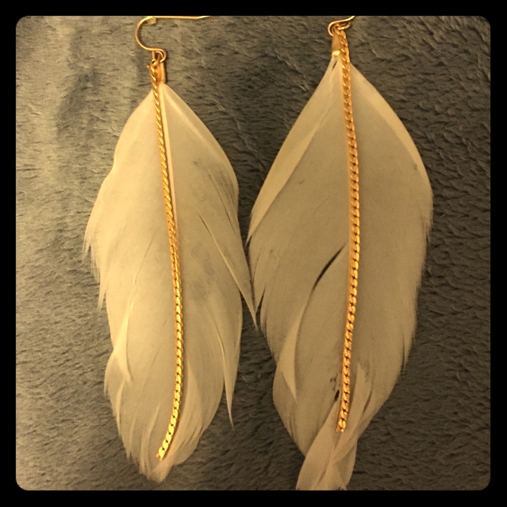 Feather earrings